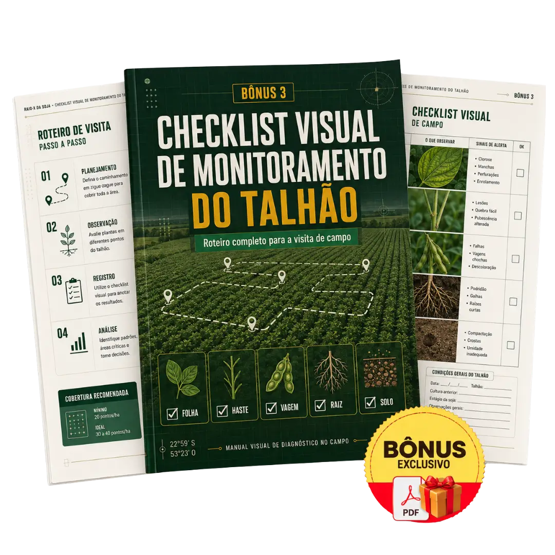 Mockup do bônus 3, Checklist Visual de Monitoramento do Talhão