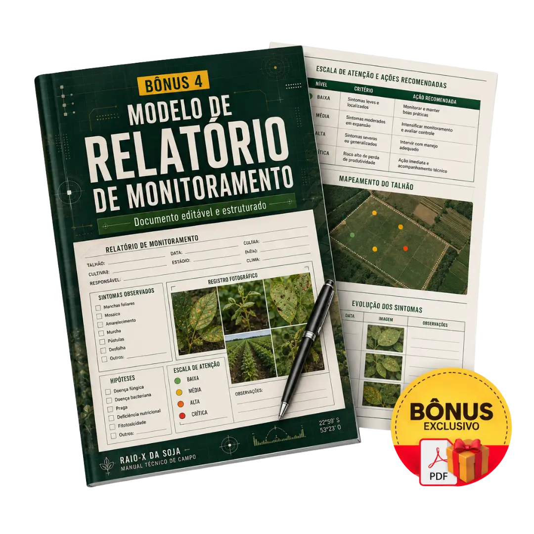 Mockup do bônus 4, Modelo de Relatório de Monitoramento